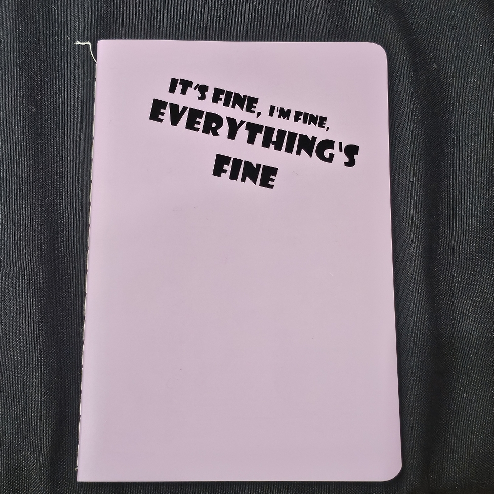 Handmade I'm Fine Beautiful Beacons Gag Gift Novelty Notebook